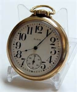 elgin vintage railroad pocket watch