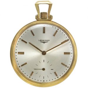 longines gold pocket watch