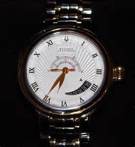 bulova accutron two tone timepiece