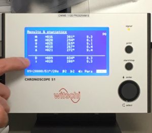 witschi timing machine at six positions