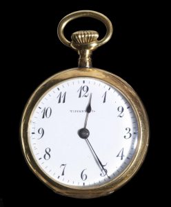 tiffany and company open face pocket watch